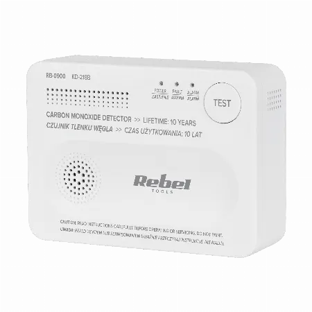 Detector Senzor Monoxid de Carbon Rebel