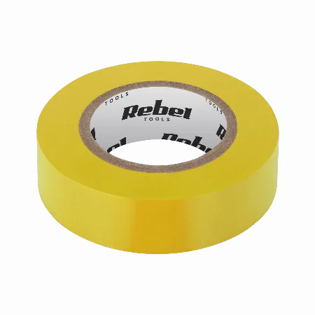 Banda izolatoare galbena REBEL 0,13 mm x 19 mm x 20 yd