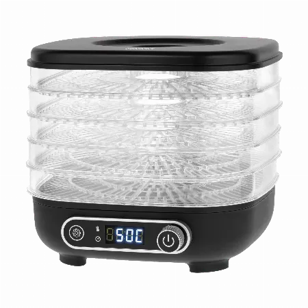 Deshidrator alimente Teesa TSA3033 cu 5 tavi, 300 W, afisaj LCD