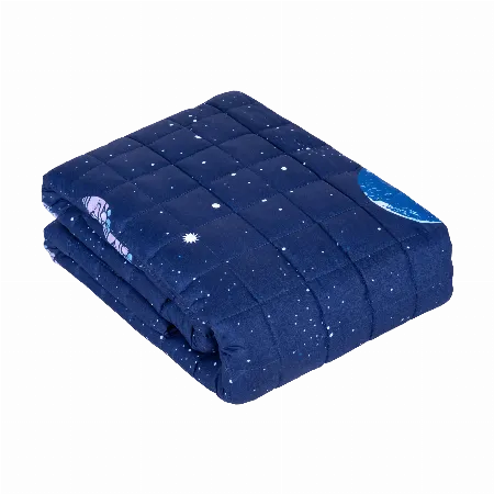 Patura ponderata senzoriala pentru copii 100x150 cm, 4 kg, model cosmos