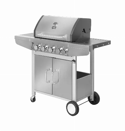 Grill pe gaz Teesa BBQ 5001 Master cu 5 arzatoare si dulap