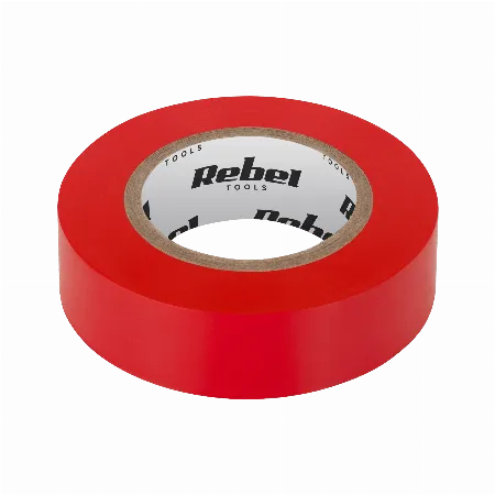 Banda izolatoare adeziva Rebel 0,13 x 19 mm x 9,15 m, rosie