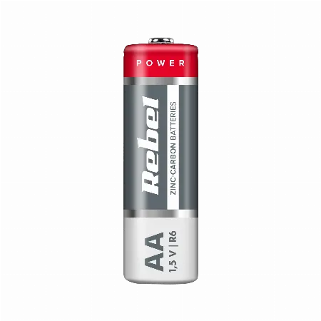 Baterie zinc-carbon Rebel R6 AA, 1,5 V