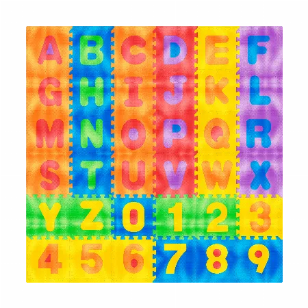Covoras educativ puzzle 180 x 180 cm, alfabet Rebel