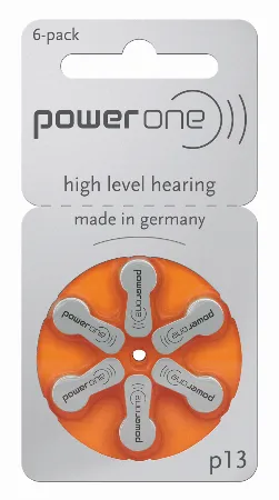 Baterii auditive Power One P13 Varta, blister 6 buc.