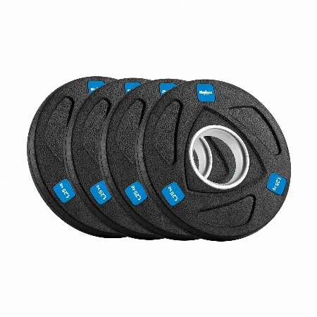 Set discuri greutate din fonta, cauciucate, 4 x 1,25 kg, orificiu 51 mm Rebel Active