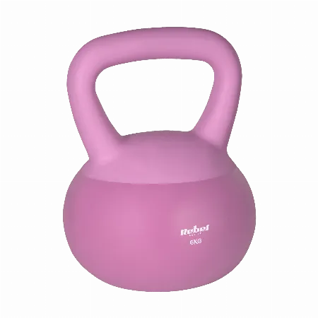 Kettlebell moale din vinil 6 kg Rebel Active