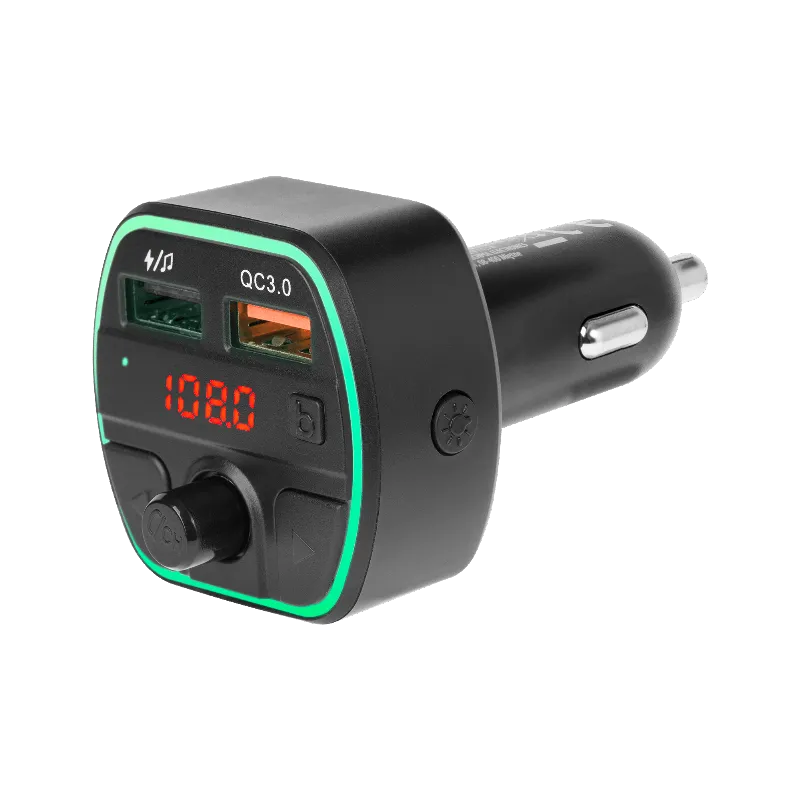 Transmiter FM auto cu Bluetooth 5.0 si 2 porturi USB