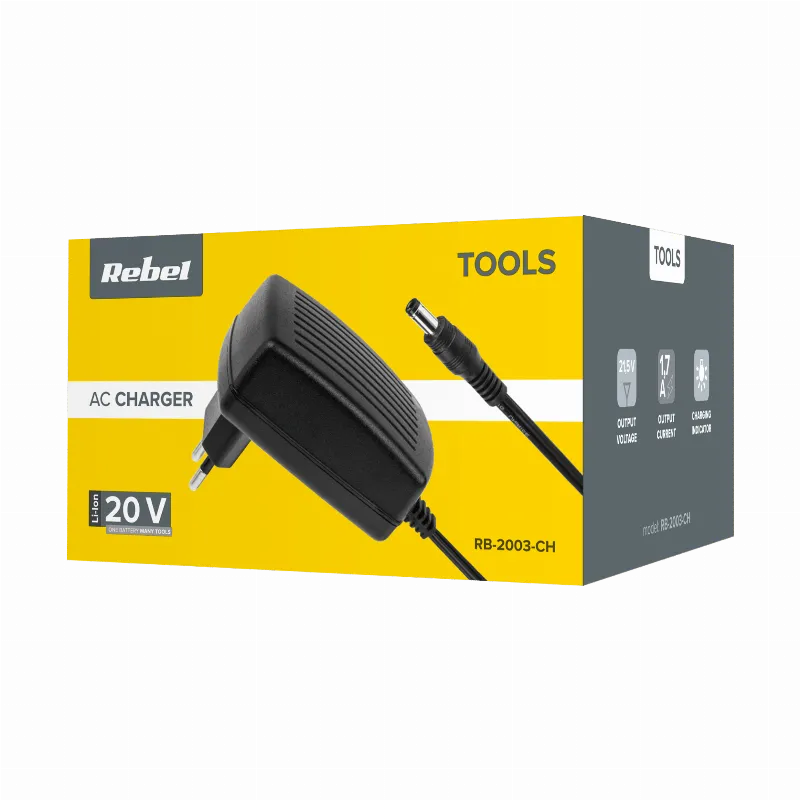 Charger Acumulatori 20V 2A / 4A Rebel Tools