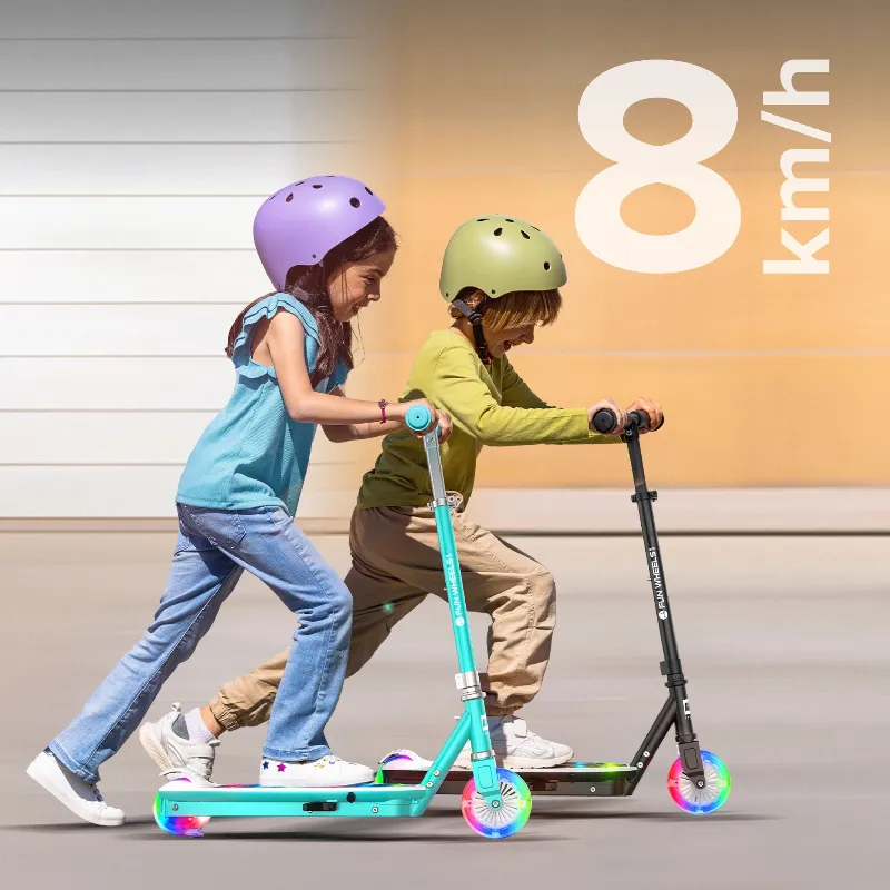 Trotineta electrica pentru copii Rebel Fun Wheels Light, albastru