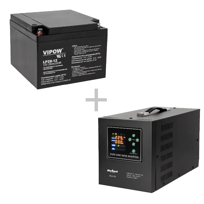 UPS Centrale Sinus Pur 1500VA 1050W 12V LIFEPO4 Rebel