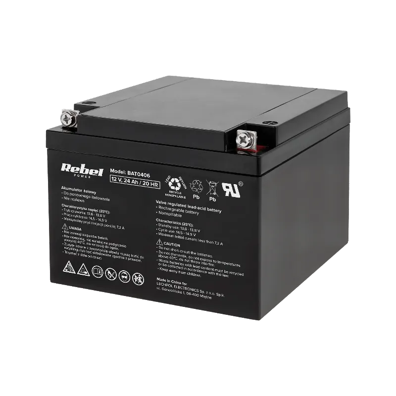 Acumulator Stationar Plumb Acid 12V 24AH Rebel