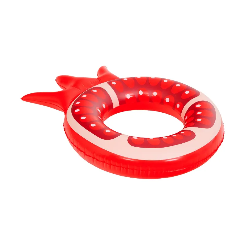 Colac gonflabil pentru piscina SunClub in forma de rodie, rosu, 72 cm