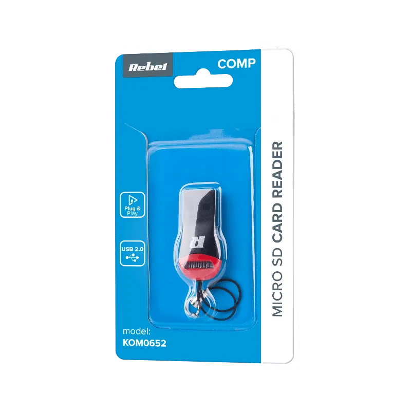 Cititor carduri microSD Rebel R53 mini, USB 2.0