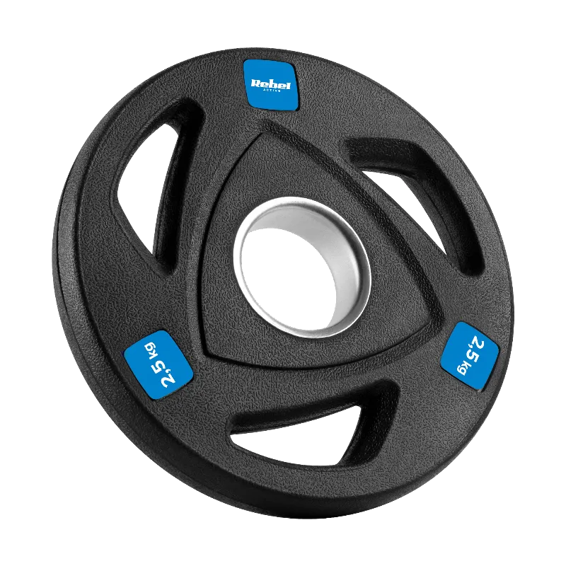 Disc Greutate Fonta Cauciucata Set 4 X 2.5 KG Rebel Act