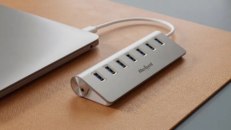 Hub USB 3.0 cu 7 porturi Rebel