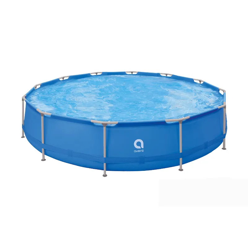 Piscina rotunda cu cadru metalic Avenli 427 x 84 cm, cu pompa filtranta