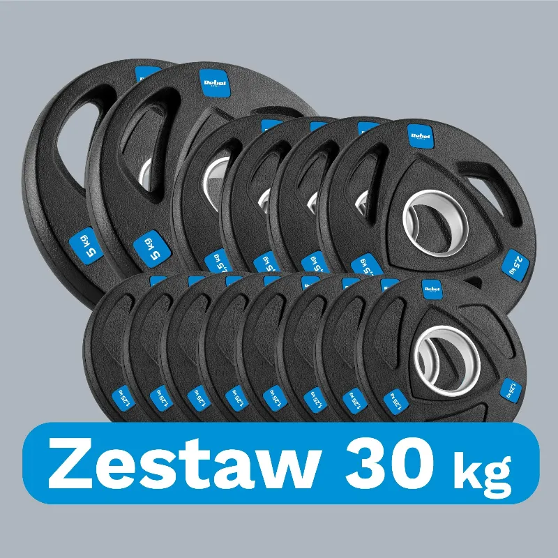 Disc Greutate Fonta Cauciucata Set 30 KG Rebel Active