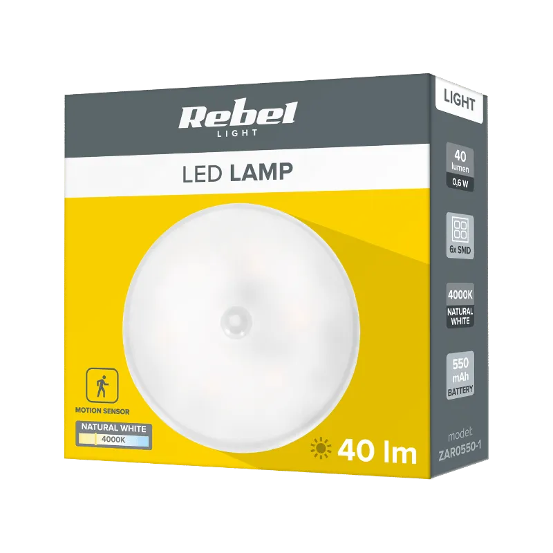 Lampa LED de noapte cu acumulator, magnet si senzor de miscare