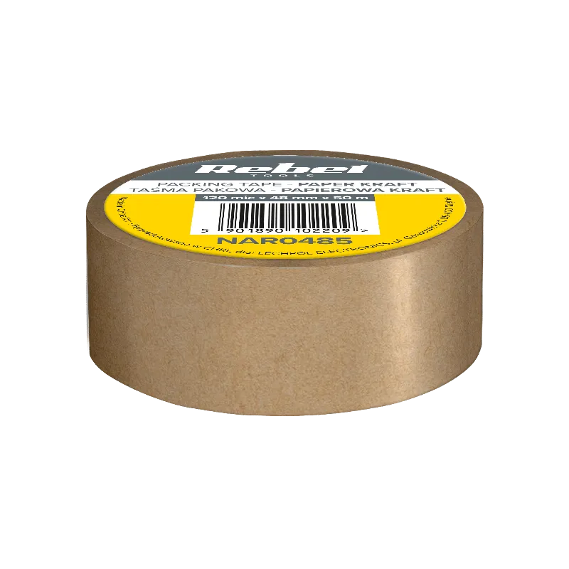 Banda adeziva de ambalare kraft 120 mic x 48 mm x 50 m Rebel