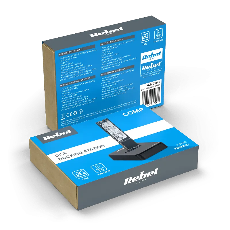 Docking Station Nvme M2 USB Type-C Rebel