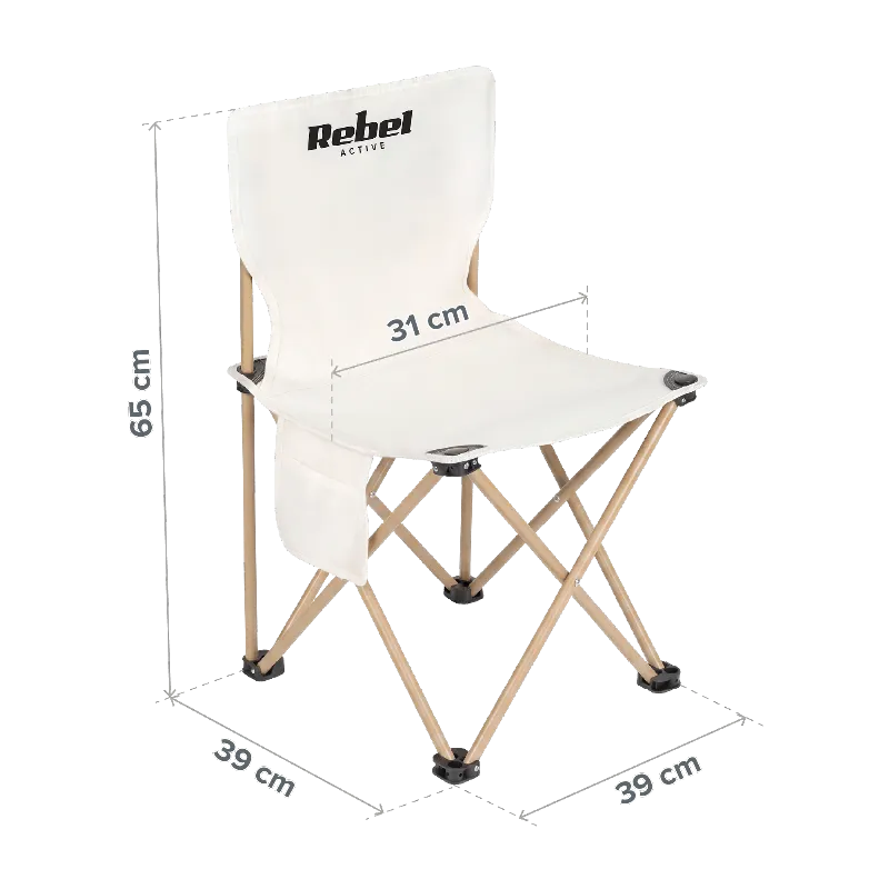 Set Camping Masa+4 Scaune Metalice Pliabil Rebel Active