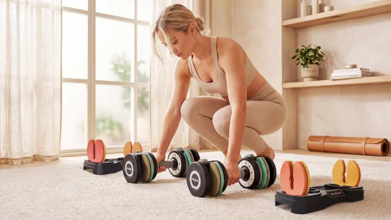 Set 2X Gantera Fonta Reglabila 1KG 2X10KG Rebel Active