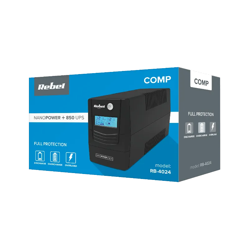 UPS Offline Nanopower Plus 850 (850VA/480W) Rebel