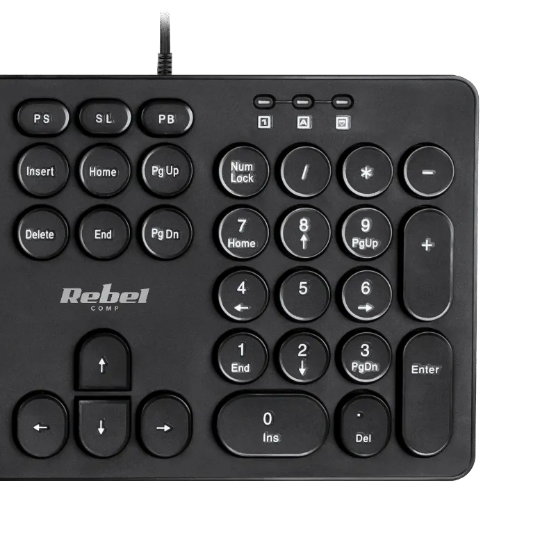 Set tastatura si mouse cu fir Rebel WDS200