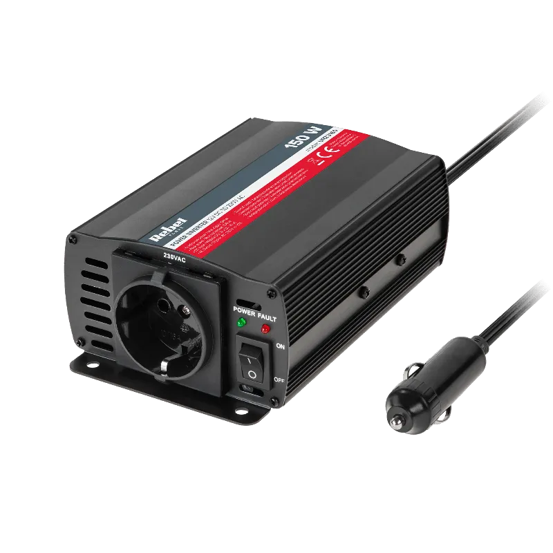 Invertor 12V/230V 150W Rebel, priza tip F