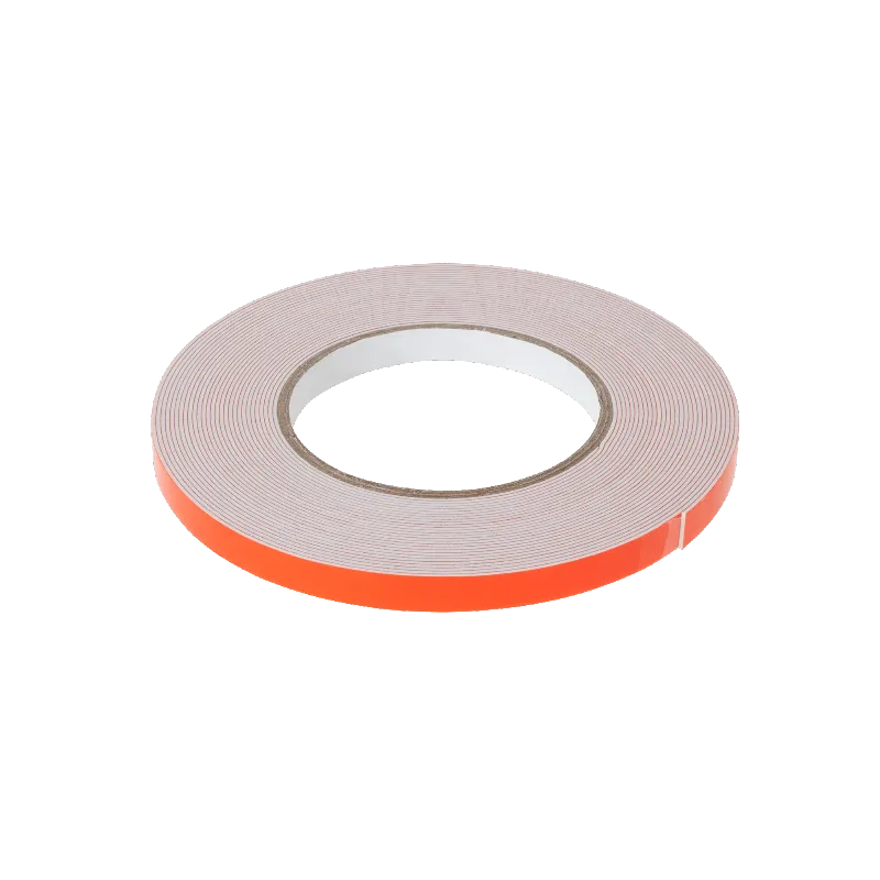 Banda spuma dubla adeziva Rebel 1 mm x 10 mm x 10 m, alba
