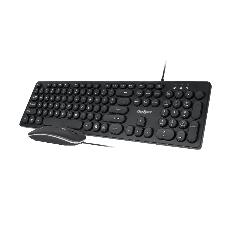 Set tastatura si mouse cu fir Rebel WDS200