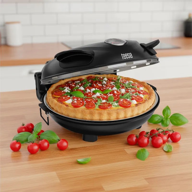 Cuptor electric pentru pizza Teesa Supreme+ TSA3231, 1300 W, piatra de 31 cm