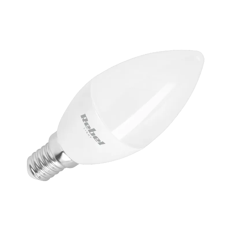 Bec LED E14 lumanare Rebel 4,9 W, 470 lm, 3000 K, alb cald