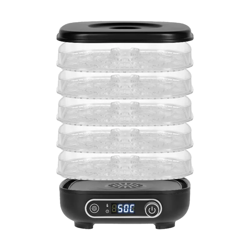 Deshidrator alimente Teesa TSA3033 cu 5 tavi, 300 W, afisaj LCD