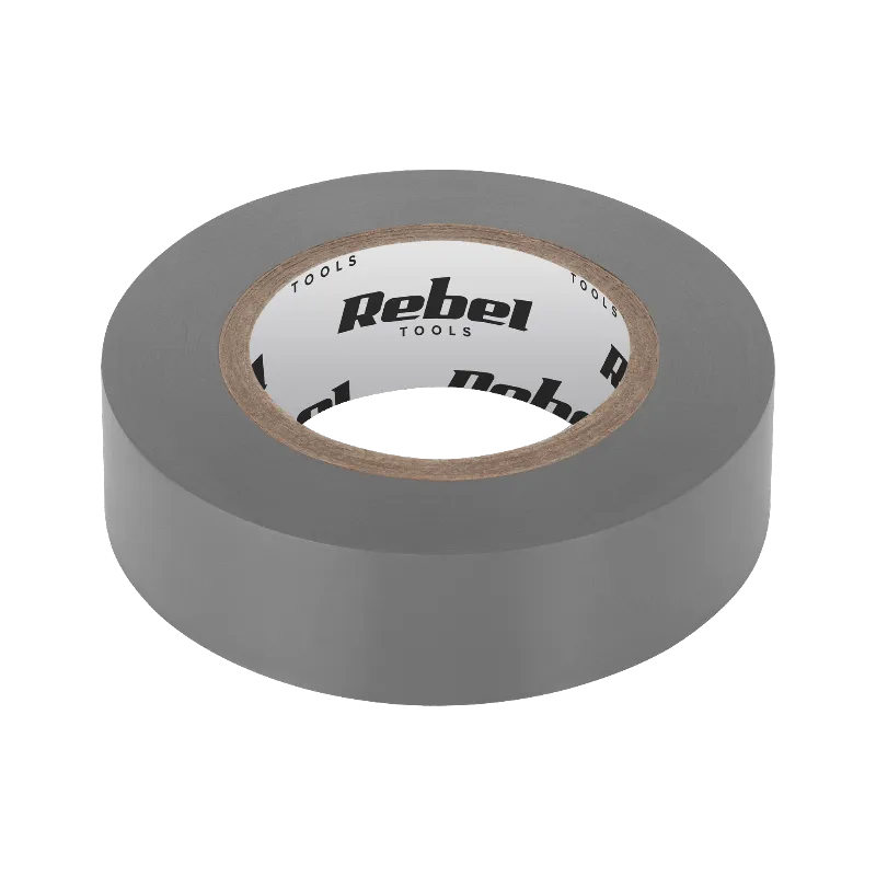 Banda izolatoare adeziva REBEL 0,13 mm x 19 mm x 10 yd, gri