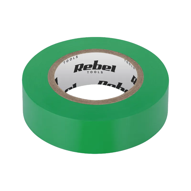 Banda izolatoare REBEL 0,13 x 19 mm, 10 yd, verde
