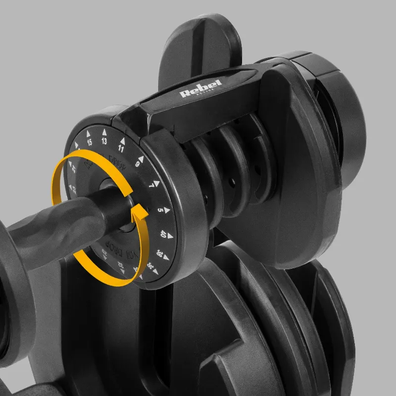 Gantera din Fonta Reglabila Automata 40 KG Rebel Active