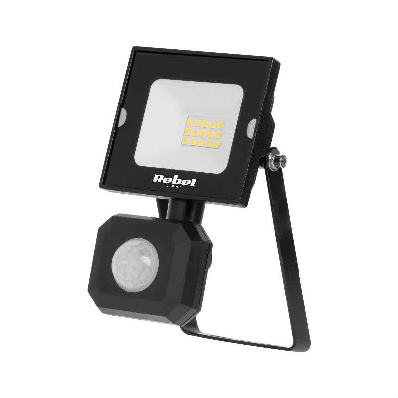 Reflector LED 10W cu senzor de miscare si amurg 4000K 230V Rebel
