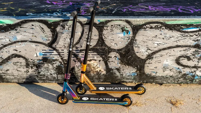 Trotineta acrobatii Rebel Skater Pro Neon