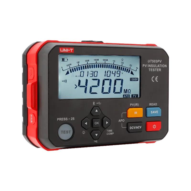 Tester de izolatie pentru instalatii fotovoltaice UNI-T UT503PV
