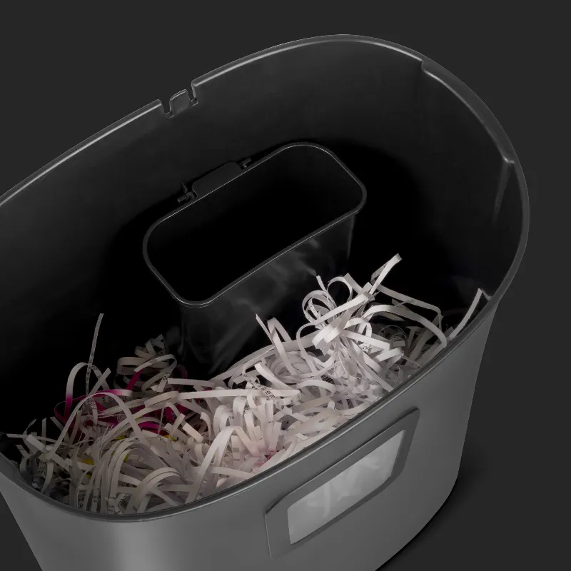 Distrugator de documente Rebel, microscinki, cos 21 l