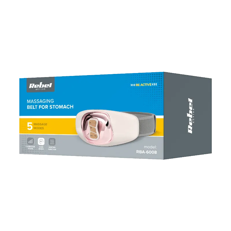 Aparat de masaj pentru zona abdominala cu incalzire Rebel Active RBA-6008