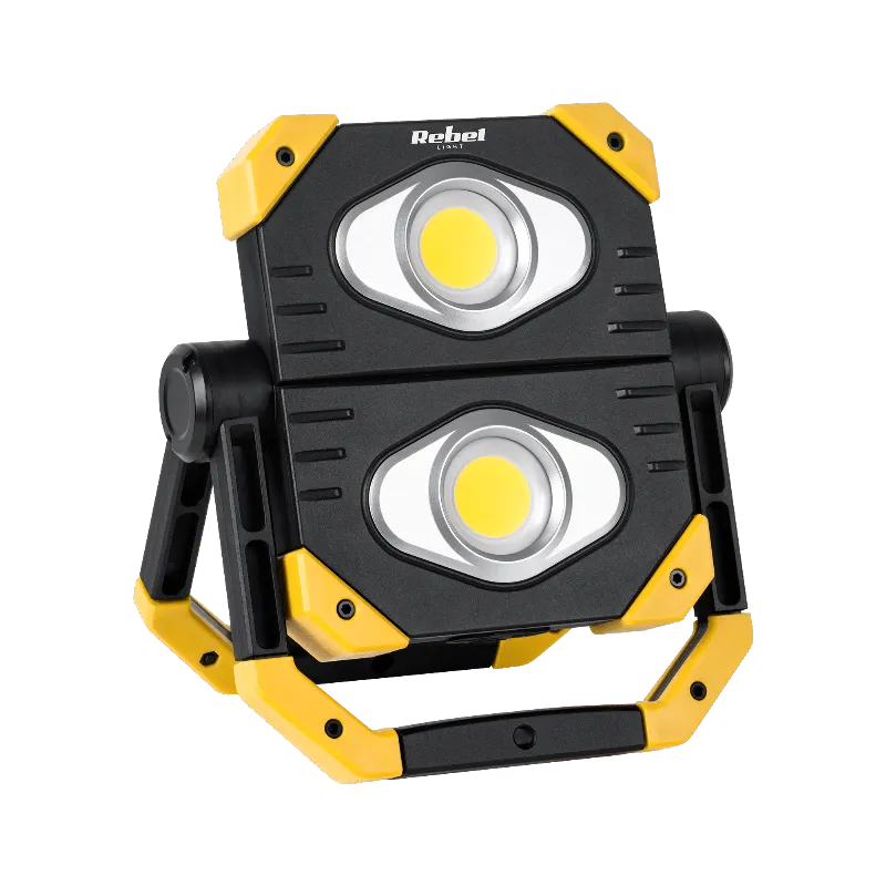 Reflector LED 2X 9.5W COB Acu 3.7V 5AH Rebel