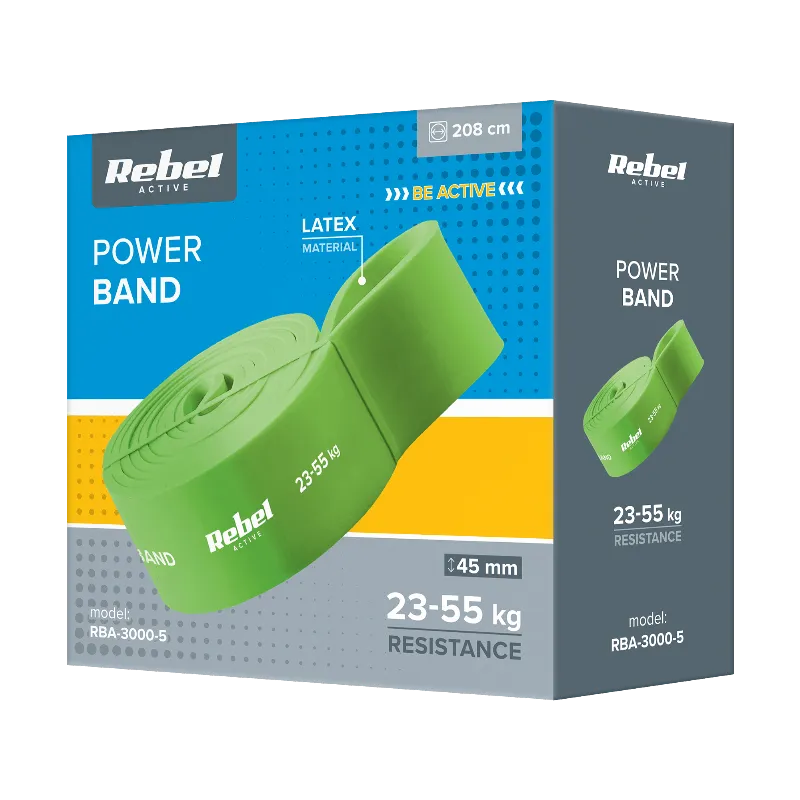 Banda Elastica Latex 208CM 23-55KG Rebel Active