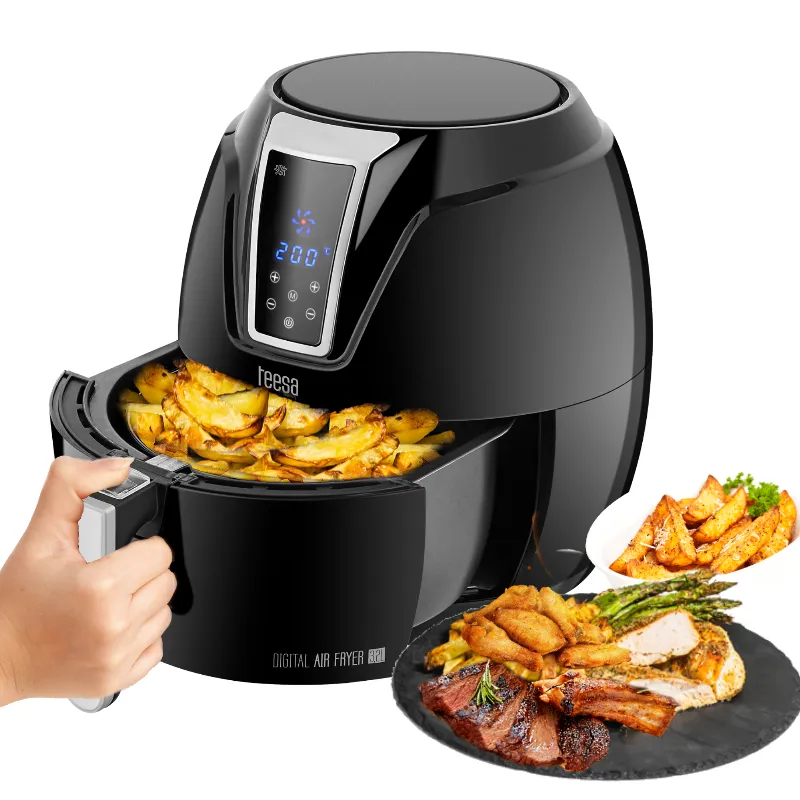 Friteuza fara ulei Teesa Digital Air Fryer 3,2 L negru