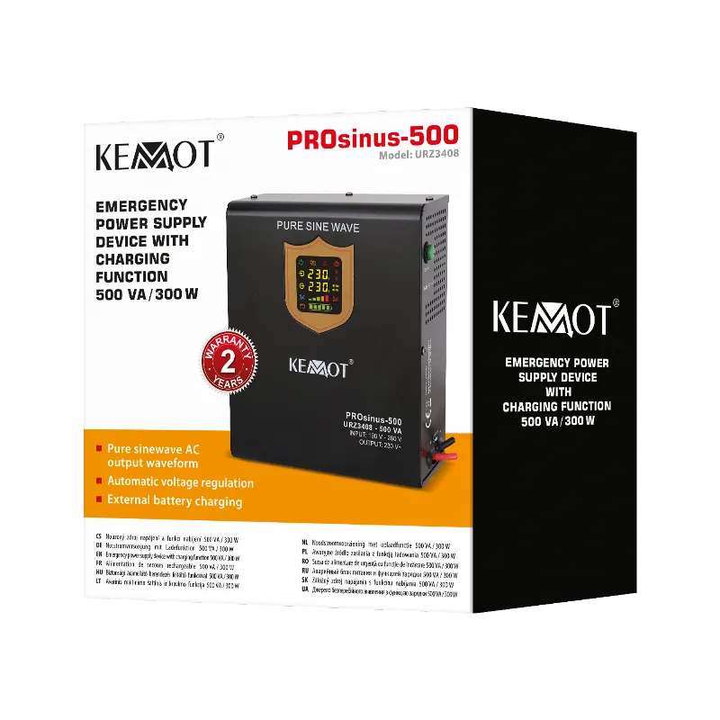 Ups Centrale Termice Sinus Pur 500VA/300W 12V Kemot