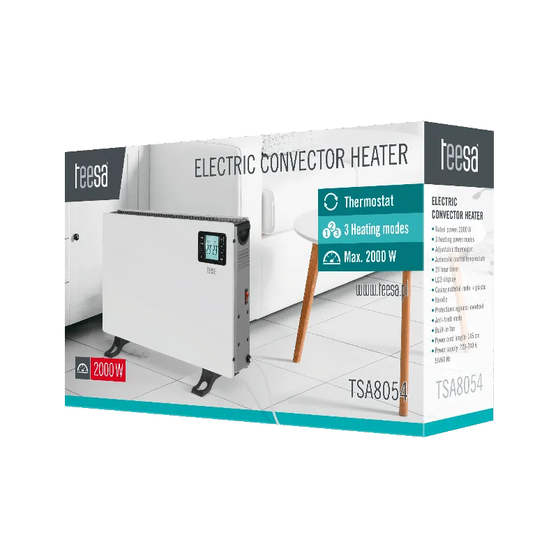 Convector Incalzire Ecran LCD 3 Trepte 2000W Teesa