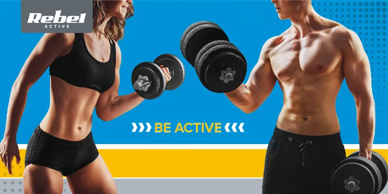 Disc Greutate Compozit Set 4 X 2.5 KG Rebel Active