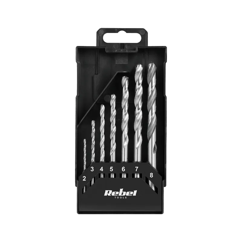 Set 7 burghie pentru metal 2-8 mm Rebel